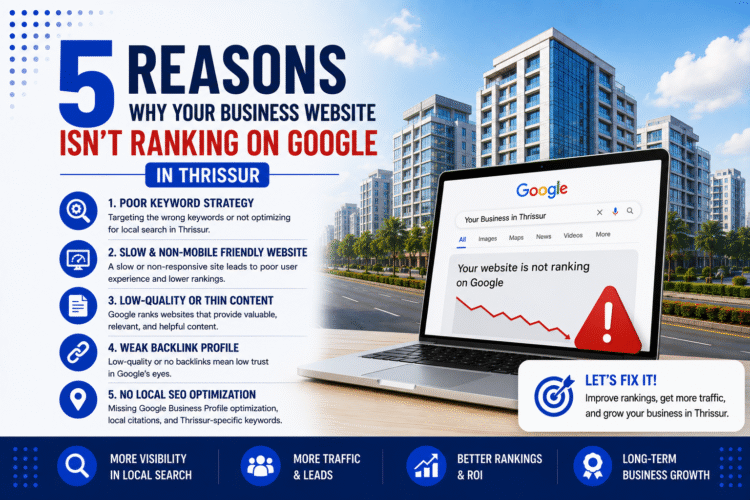 5 Reasons Why Your Business Website Isn’t Ranking on Google in Thrissur