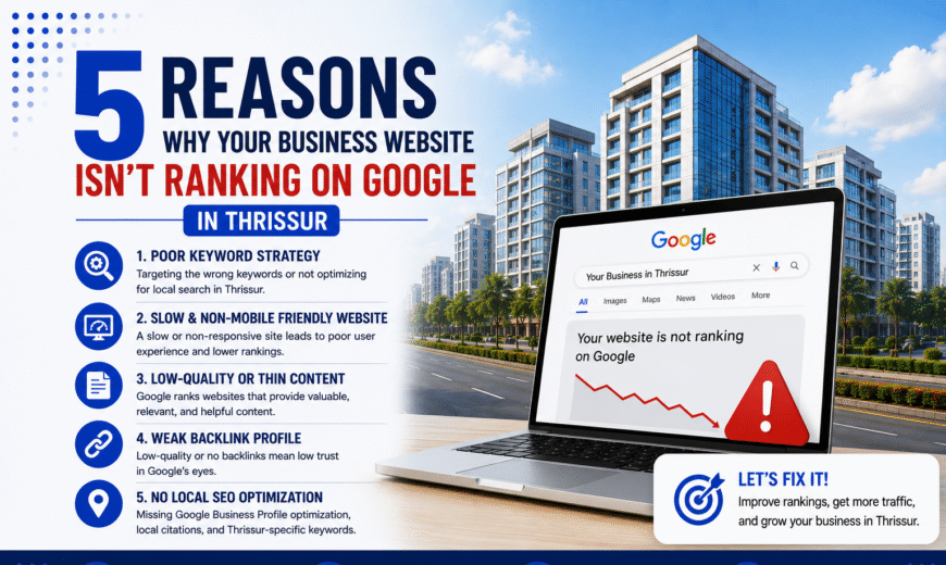 5 Reasons Why Your Business Website Isn’t Ranking on Google in Thrissur