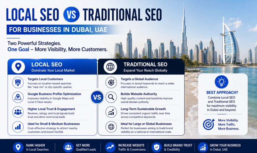 Local SEO vs Traditional SEO for Businesses in Dubai, UAE