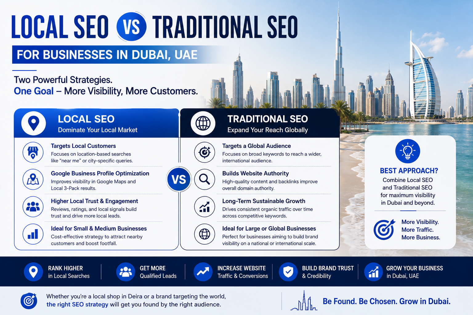 Local SEO vs Traditional SEO for Businesses in Dubai, UAE